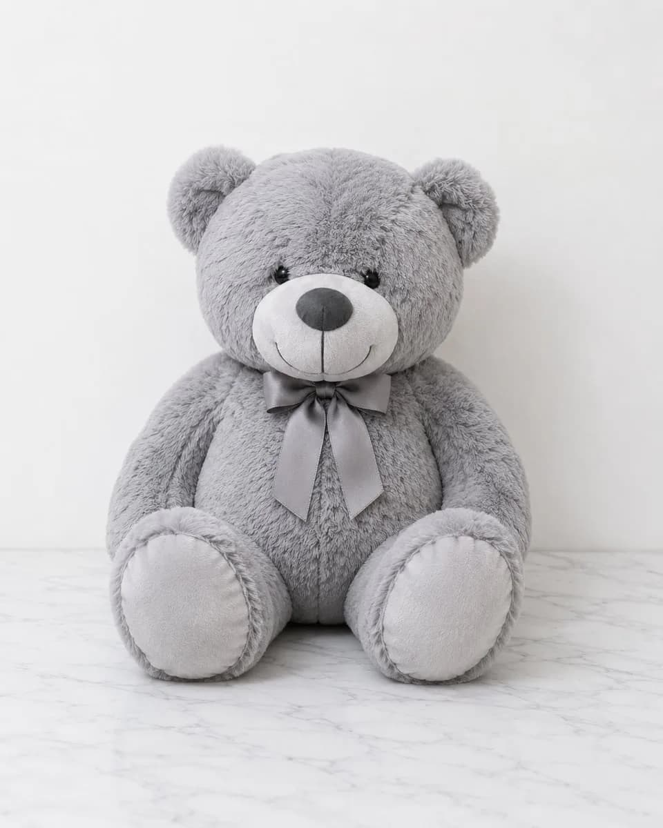 Grey Plush Bear (3')