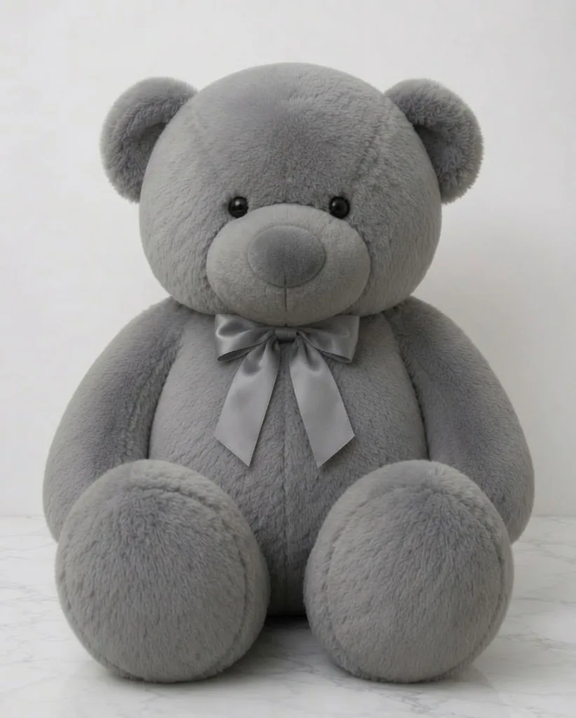 Grey Plush Bear (6')