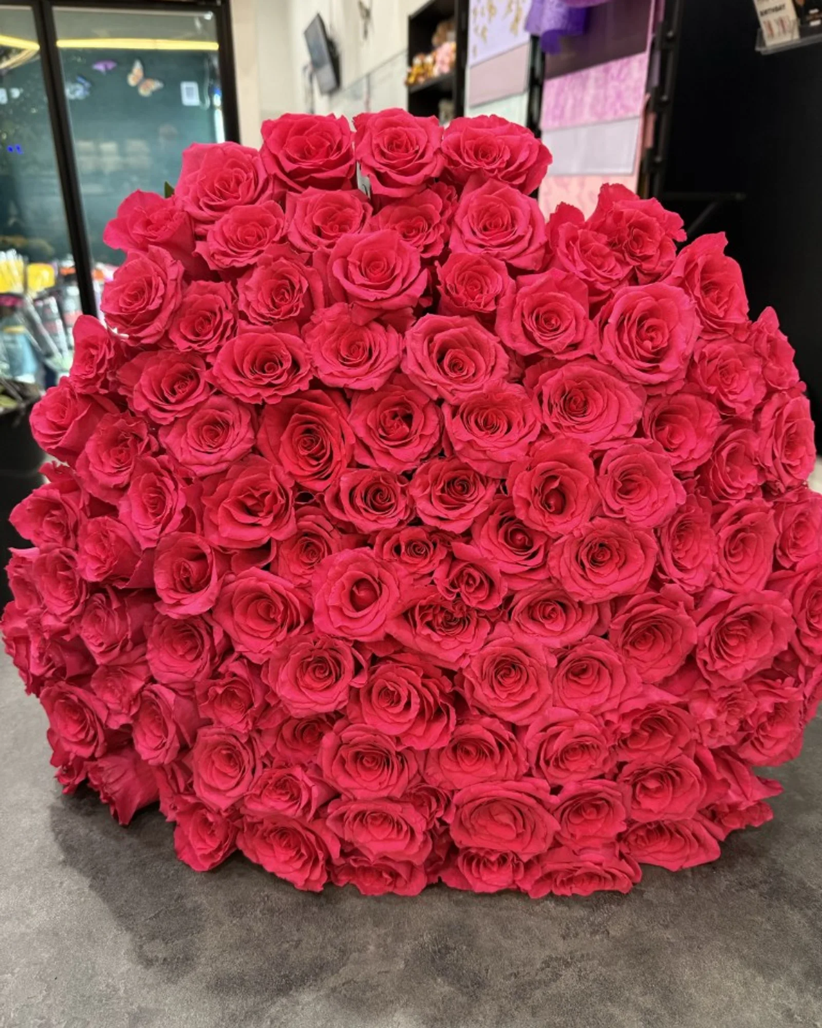 Freshly arranged rose bouquet from Roses For You