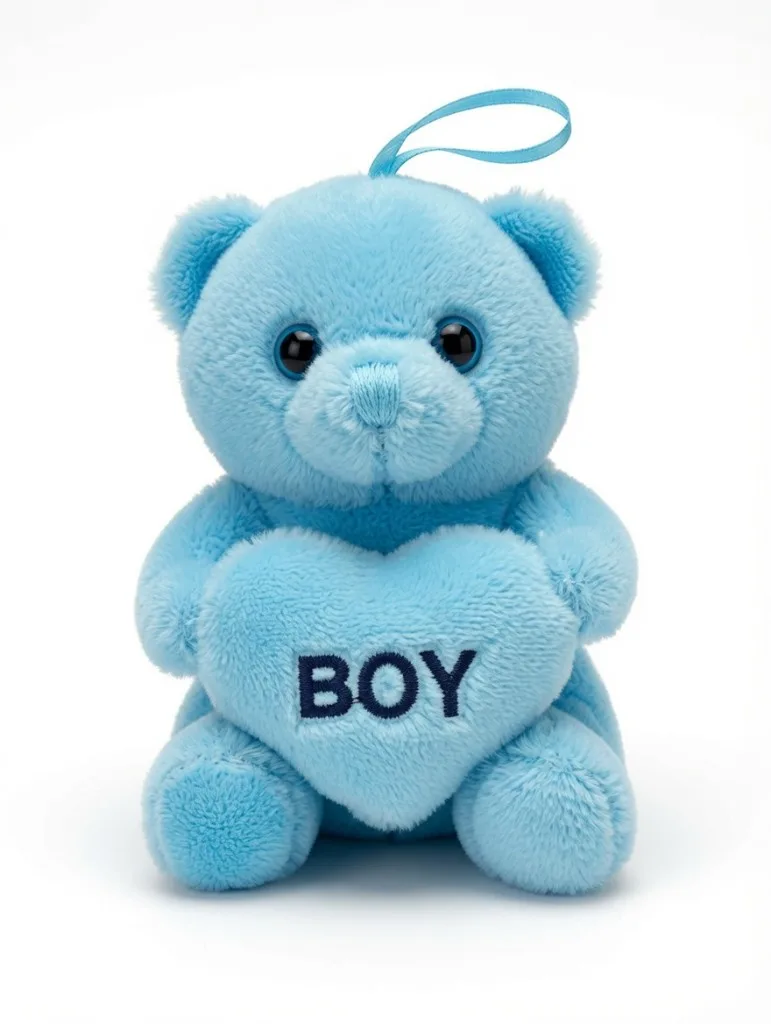 Baby Blue Boy Mini Teddy (5")