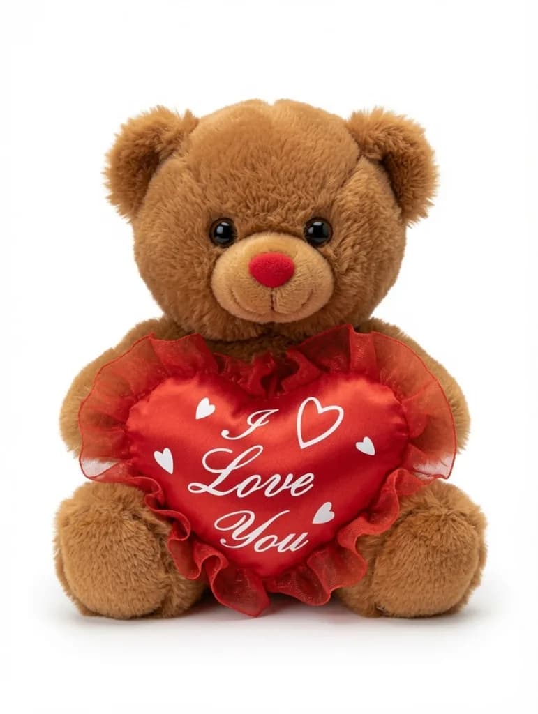Brown I Love You Mini Teddy (6")